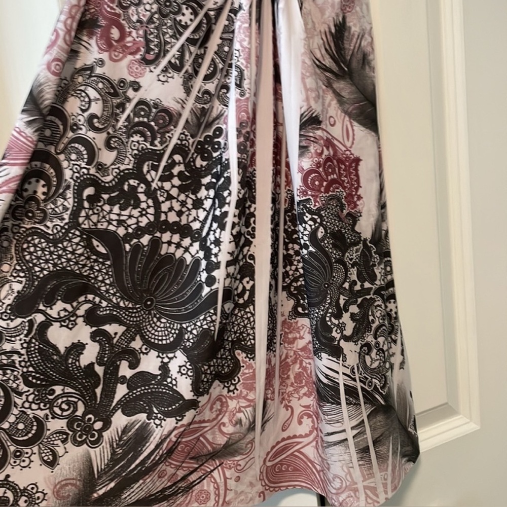 VENUS Black and White w/ Mauve Patterned Sun Dress, Size: Small, EUC (PM-5) - Picture 5 of 5